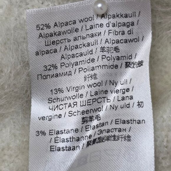 Ganni Alpaca / Wool Blend Sweater in Cream S - Picture 13 of 13